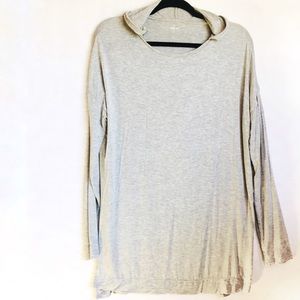 Gapbody long sleeve hoodie T-shirt gray medium